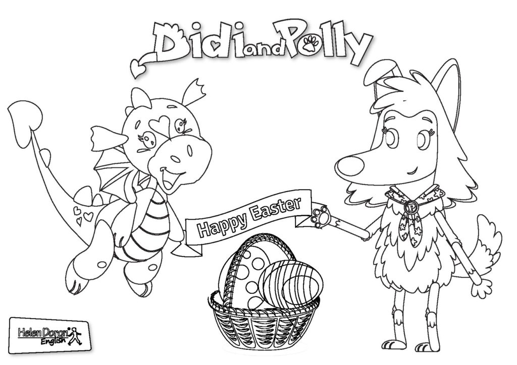 Húsvéti színező 3 Didi és Polly